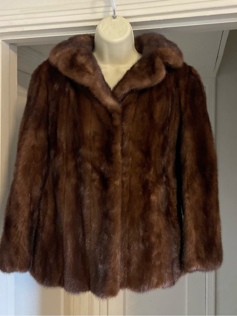 Luxury Vintage Bullock's Wilshire Real Mink Fur Coat Old Money Hollywood Glamour